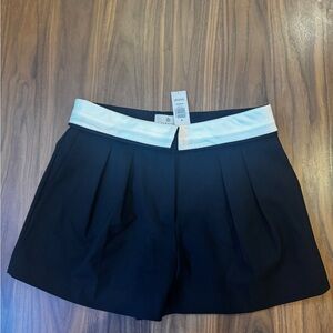 Aritzia Black Shorts with White Trim